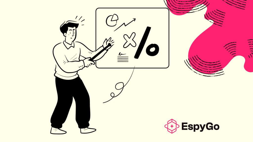 Illustration of a marketer comparing AI search and traditional SEO strategies for 2025, representing EspyGo’s future-ready marketing approach- AI Search vs Traditional SEO