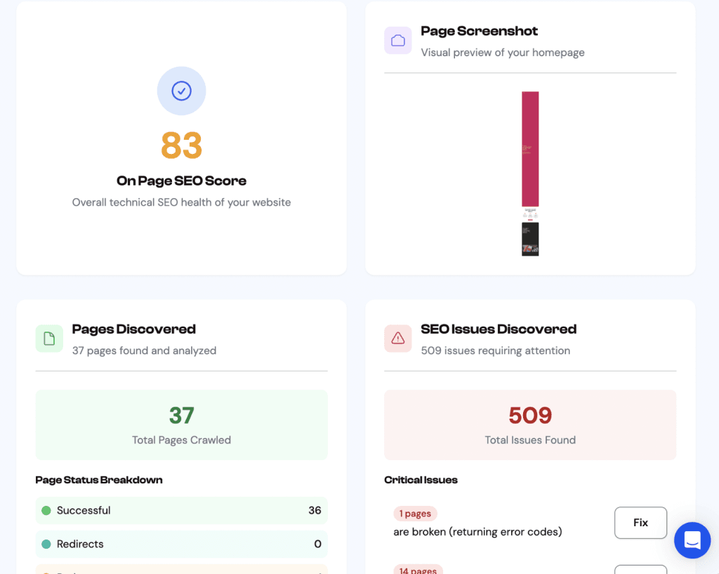 Monitor AI Search - EspyGo's Site Audit Feature