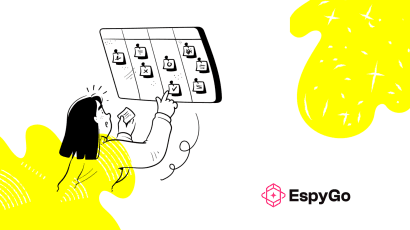 Illustration of a social media manager organising tasks on a digital content planning board, symbolising systematic workflows that help agencies scale organic reach efficiently without burnout.