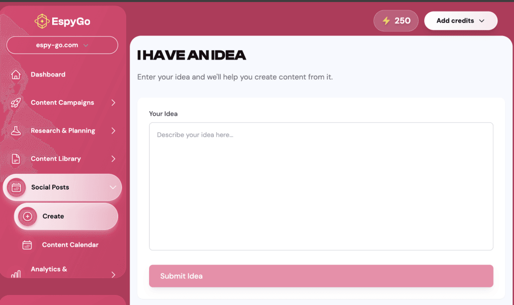 Social Posts - EspyGo